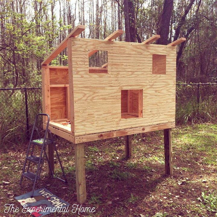 Chicken Coop With Run Construction