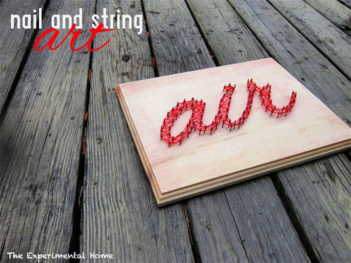 DIY Nail and String Art