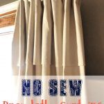 DIY No Sew Drop Cloth Curtains
