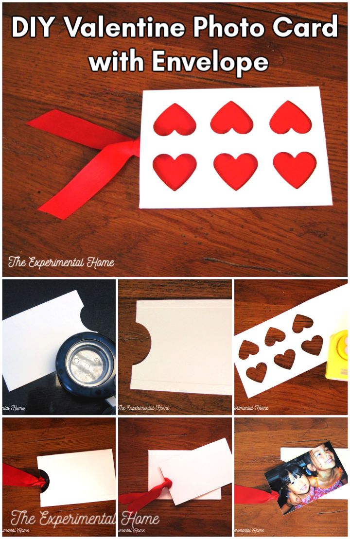 DIY Valentine Photo Card with Envelope