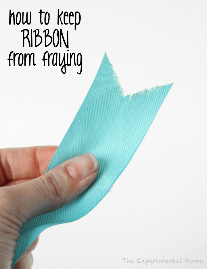how to keep ribbon from fraying easy trick