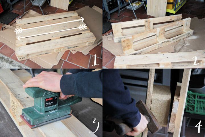 cutting pallet wood