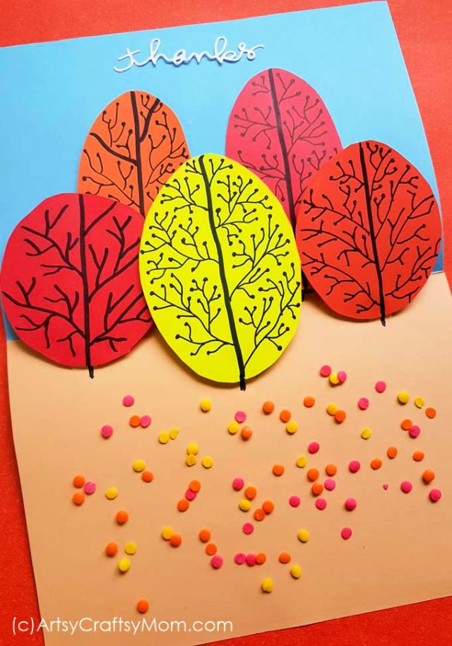 Autumn Tree Pop Up Card