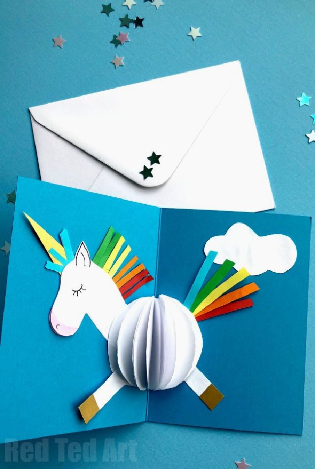 DIY 3D Unicorn Card