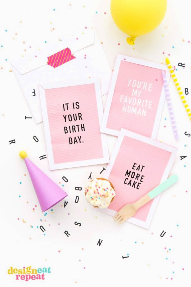 Letterboard Birthday Cards