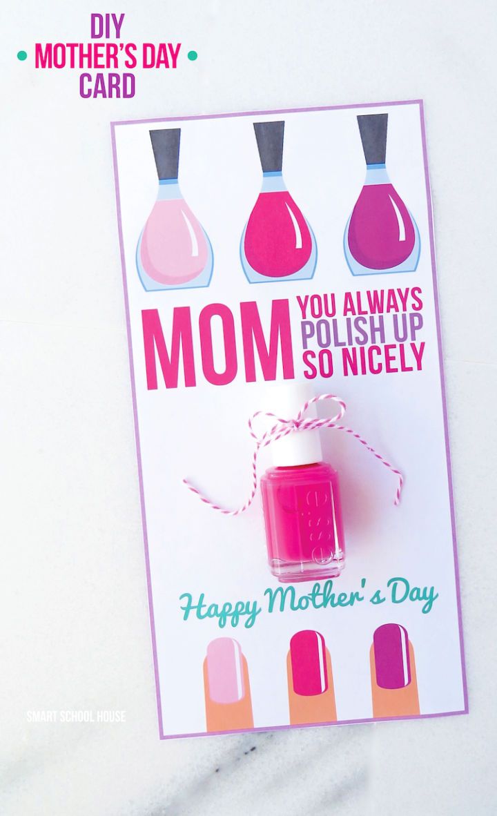 Nail Polish Mothers Day Card